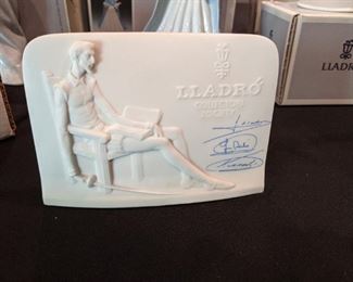 Lladro Collector's Society plaque SIGNED