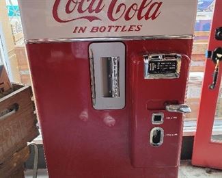 Fully restored Antique Coca-Cola Machine