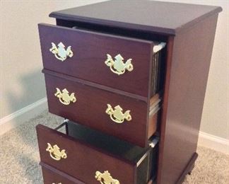 2-Drawer Wood File Cabinet, 27" H x 16" W x 16" D. 