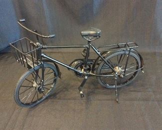 Miniature Metal Bicycle, 10 1/2" H, 18" L.