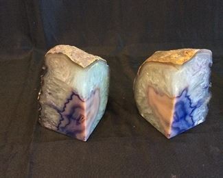 Geode Bookends Brazil, 6" H.