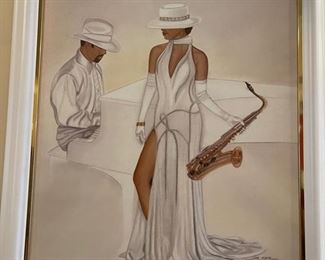 "Smooth Jazz"  Oil on Canvas by June Marie