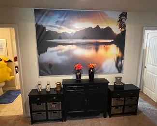 Accent table ,storage units