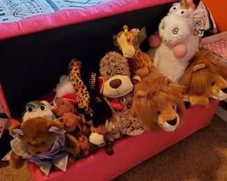 Stuffed Animals and Storage Ottoman