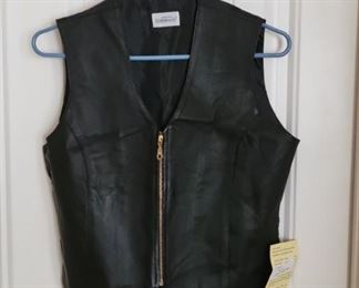 Leather Motorcycle Vest