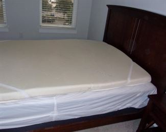 Queen Bed - Box Spring, Mattress, and Organic Mattress Pad included