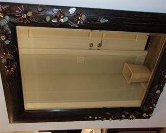 Embellished Mirror - Floral Accents