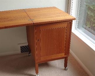 Mid-century cabinet with rotating top