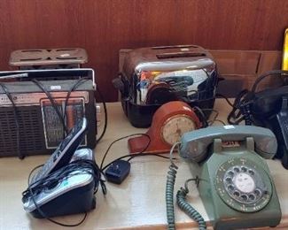 Vintage phones and radios