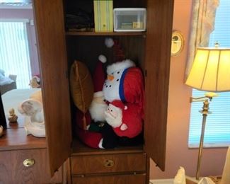 Case with movable shelf and 3 drawers. 18" Deep, 45" Tall, 24" Wide