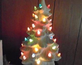 ceramic Christmas tree in white