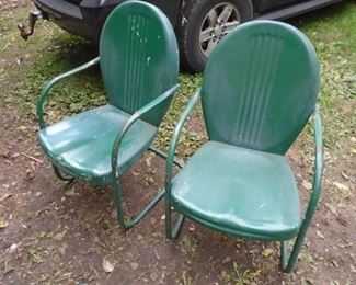 Mid century lawn chairs