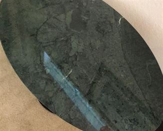 Ero Saarinen for Knoll Oval Coffee Table w/ Verdi Alpi Marble Top