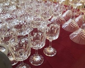 CUT CRYSTAL GLASSES VILLEROY & BOCH (TIARA PATT 19) 
