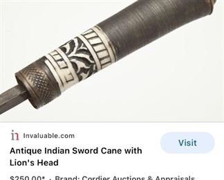 Walking Stick with Hidden Sword