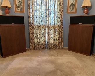 (2) Acu Rite Weather Station, Models 02098 & 06086. 1980s HF/LF Speaker system, Tested & Working Great. These are massive and awesome. Each speaker stands