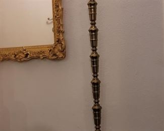 Solid Brass Floor Standing Pillar Candle Holder