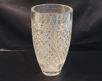 Vintage Hand Made Leaded Crystal Vase, Yugoslavia