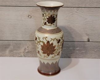 Hand Painted Cloisonne Lotus Flower Vase