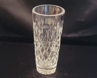Vintage Lead Cut Crystal Vase, Yugoslavia
