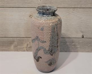 Japanese Crackle Glazed Terra Cotta Vase
