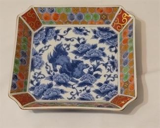 Vintage OMC Otagiri Dragon Trinket Dish, Japan