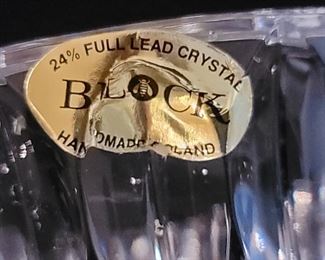 Block Lead Cut Crystal Lidded Compote, Poland