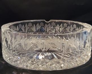 Large Vintage Crystal Ashtray, Yugoslavia