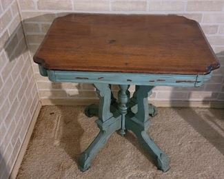Antique Distressed Painted Occasional Table