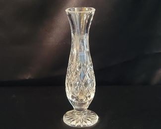 Vintage Lead Cut Crystal Bud Vase, Yugoslavia