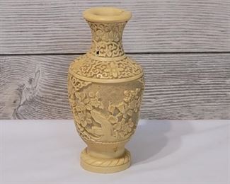 Vintage Norleans Cream Cinnabar Style Vase