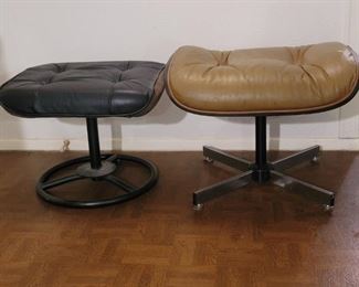 (2) Mid Century Modern Ottomans, as pictured