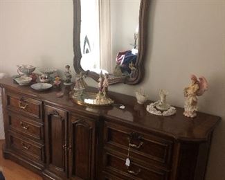 Vintage dresser and mirror 