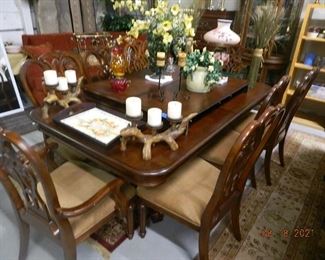 dining room table with 8 chairs