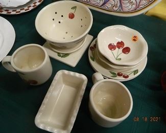 cherry dish set
