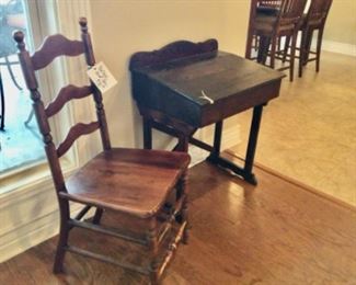 Vintage Students Desk and Chair