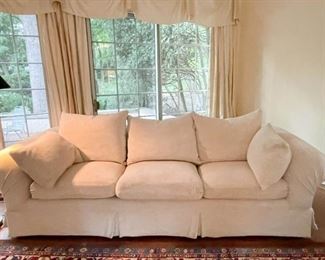 3-Seat Skirted Sofa by Kreiss (there are 2 of these available, 2 of 2)