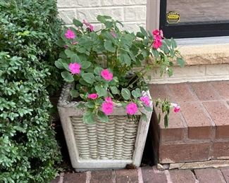 Concrete Garden Planter (there are a pair of these, 1 of 2)