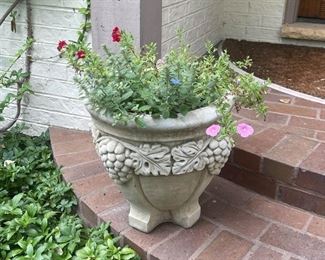 Concrete Garden Planter (there are a pair of these, 1 of 2)