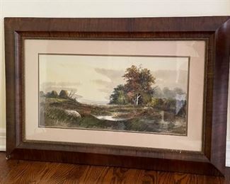 Framed Artwork / Watercolor, Signed by Artist