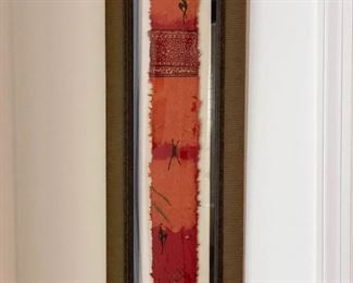 Framed Folk Art - Painting on Handmade Paper