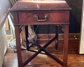 Mahogany End Table with Drawer