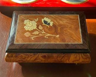 Inlaid Wood Music Box