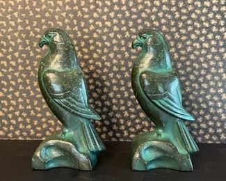Metal Falcon Bookends