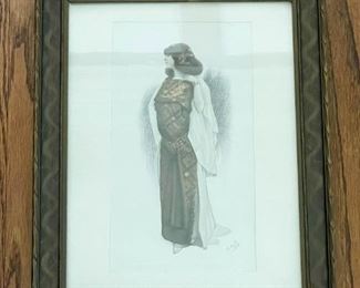 Framed Vintage Print