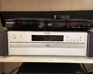 Sony Bluray Player, Rotel CD Player / Multi-Disc Changer