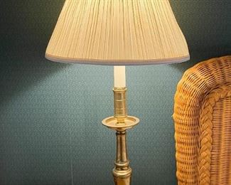 Brass Candlestick Table Lamp