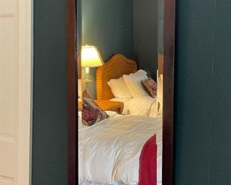Rectangular Wood Framed Wall Mirror