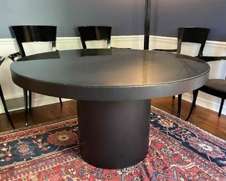 Round Black Pedestal Dining Table / Banquet Table (there are 2 of these available)