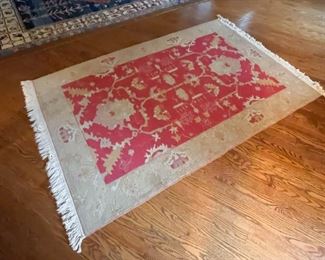 Red & Beige Area Rug